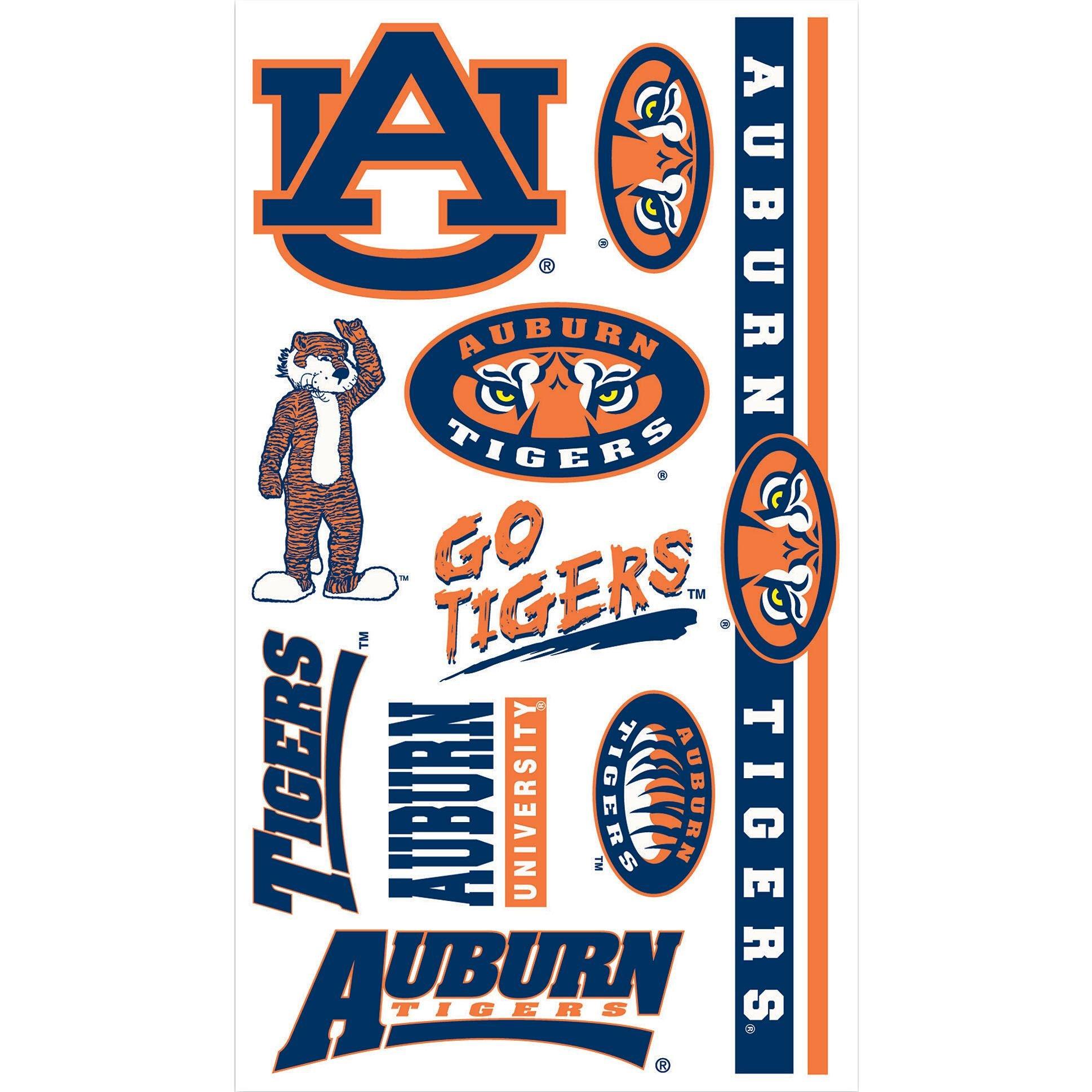 Auburn Tigers Face Face Decals, 7ct